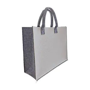 Felt Custom Tote Thermal Sublimation Pattern Tote Bag Advertising Shopping Bag Shoulder Felt Tot