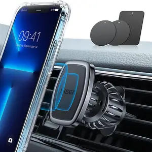 Lisen Car Phone Chủ Sạc Không Dây Air Vent Magnetic Car Núi Điện Thoại Di Động Chủ Xe OEM Logo Với Giá Bán Buôn