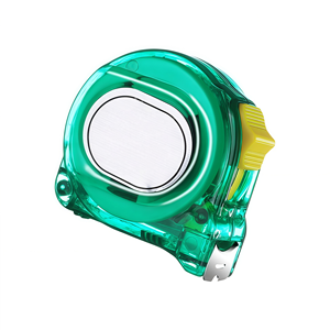 Mètre à ruban en acier 7,5 m, boîtier renforcé vert PC, lame revêtue anti-rouille, règle à ruban - Product Image 4