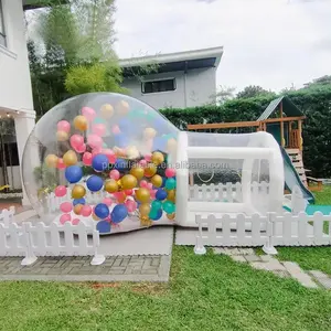 Pesta pernikahan anak rumah menyenangkan balon tenda gelembung tiup transparan kubah Igloo kristal tiup bening raksasa rumah