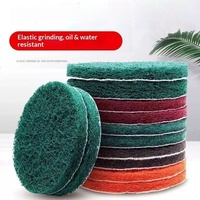 Almohadilla Redonda de Óxido de Aluminio para Fregar, Esponja de Doble Cara Absorbente de Agua, Almohadilla Verde para Pulir