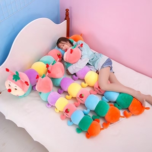 Oreiller géant en peluche Caterpillar - Nouveau design créatif, compagnon de sommeil lesté super doux pour enfants - Product Image 6