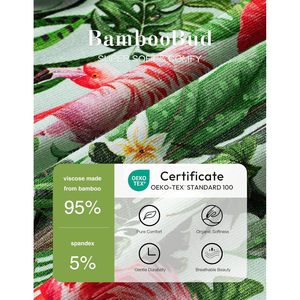 Flamingo Print Pleated <b>Skirt</b> Women <b>Elastic</b> Waist Stretchy Tropical Floral Skater <b>Skirt</b> Casual Summer Wear Size S M L XL - Product Image 4