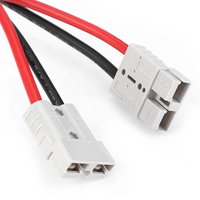 Connecteur d'alimentation gris 50 ampères pour câble d'alimentation gris 50 ampères 2x50 ampères sur mesure de 300 mm pour connexion