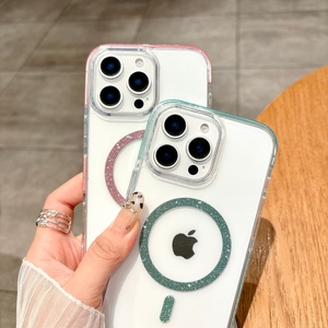 Coque magnétique anti-chute pour iPhone 16 Pro Max et iPhone 17 Pro Max avec poudre scintillante effet étoilé - Product Image 3