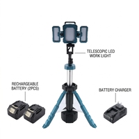 Projecteur LED portable 21V 1000W avec trépied télescopique pour éclairage extérieur