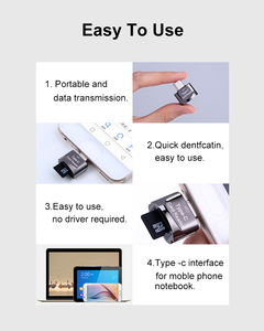 Adaptateur OTG Type C Lecteur de carte mémoire pour Micro-SD TF TF Adaptateur Convertisseur pour <span class=keywords><strong>Samsung</strong></span> pour Huawei pour Xiaomi Macbook Micro USB T - Product Image 5