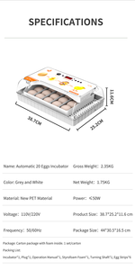 Volka HHD — incubateur d'œufs pour laboratoire, 20 œufs, bon marché, taux d'éclosion élevé - Product Image 5