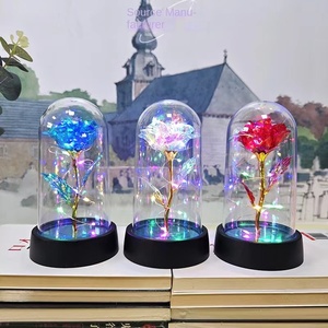 Rosa Preservada em Folha de Ouro - Flor Eterna de Longa Duração para Presentes e Decoração, Atacado de Presentes de Natal - Product Image 3