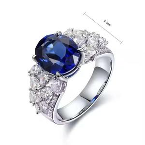 Luxury 925 Sterling Silver Moissanite <b>Diamond</b> <b>Ring</b> Brilliant Cut Fine Jewelry for Wedding and Engagement - Product Image 6