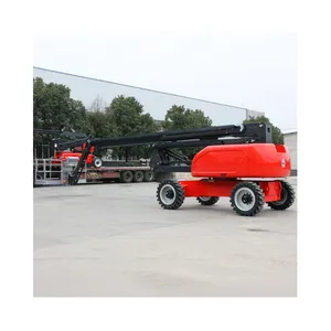 China 20m 22m 24m Portable Lifter Telescoping Aerial Trailer Towable Manlift Tow Behind Small Boom Lift