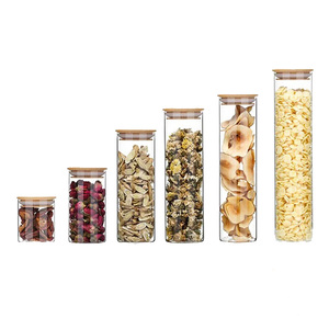 広口竹蓋2オンス4オンス8オンス16オンスガラス瓶食品ジャムキャンドル用 - Product Image 3