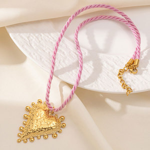 สร้อยคอแฟชั่นฤดูร้อน สแตนเลส 316L ชุบทอง 14k 18k PVD สร้อยเชือกประดับเปลือกหอยหลากสีสไตล์ฮาวายสำหรับผู้หญิง - Product Image 4