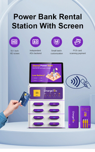 Station de location de banque d'alimentation publique 40 emplacements chargeur portable banque d'alimentation partagé pos restaurant powerbank distributeur automatique - Product Image 4