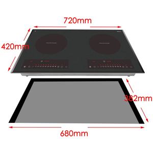 Cuisinière à induction 2 brûleurs pour usage domestique, panneau en verre noir, 4000 W, fabrication OEM - Product Image 4