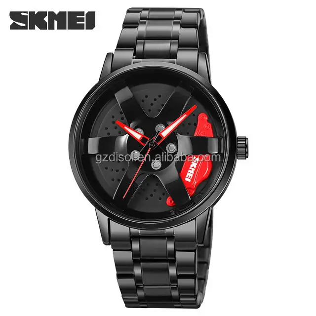 SKMEI1787新しいホイールローリングクリエイティブファッションメンズウォッチチェYouhuiリーグファンバタフライダブルスナップギフト腕時計
