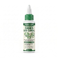 Solution de séchage rapide pour oreilles d'animaux 50ml – Absorbeur d'humidité à action rapide pour chiens et chats – Soin apaisant des oreilles – Contrôle des odeurs – Hamamélis – Marque privée