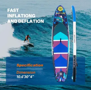 Tabla de surf inflable con logotipo personalizado, tabla de paddle de colores, superficie suave, juego de agua, envío directo, OEM