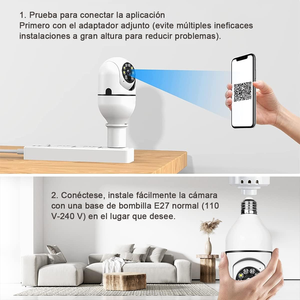 <span class=keywords><strong>Telecamera</strong></span> <span class=keywords><strong>Lampadina</strong></span> E27 Wistino per Esterni <span class=keywords><strong>con</strong></span> Visione Notturna a Colori e Rilevamento di Movimento - Product Image 3