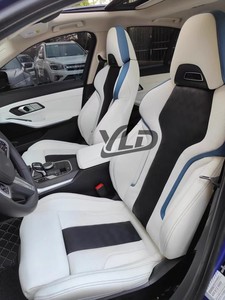 Fundas de Asientos Personalizadas YLD para Autos, Juego Completo para 5 <span class=keywords><strong>Plazas</strong></span>, Cuero de Alta Calidad para <span class=keywords><strong>BMW</strong></span> <span class=keywords><strong>Serie</strong></span> <span class=keywords><strong>7</strong></span>, 5, 3, 1, X5, X3, Delanteros y Traseros - Product Image 2