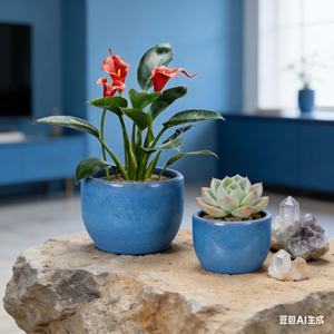 Grands pots à fleurs en céramique pour bureaux et balcons - Design moderne et écologique pour plantes grimpantes et succulentes - Direct Usine - Product Image 3