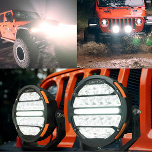 LIGHTFOX 1660M 4x4 Offroad Spotlight Built-in DRL 7inch 9 Inch <strong>Led</strong> Driving <strong>Light</strong> With Protective Front <strong>Grill</strong> - Product Image 6