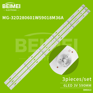 Bandes <span class=keywords><strong>LED</strong></span> 32 pouces 6 lampes 3V <span class=keywords><strong>Bande</strong></span> <span class=keywords><strong>lumineuse</strong></span> universelle 32-55 pouces substrat en aluminium <span class=keywords><strong>LED</strong></span> LCD <span class=keywords><strong>TV</strong></span> rétroéclairage <span class=keywords><strong>bande</strong></span> <span class=keywords><strong>lumineuse</strong></span> - Product Image 2