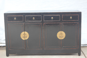 Nhà Máy Bán Buôn Đồ Nội Thất Trung Quốc Bốn Ngăn Kéo Bốn Cửa Sơn Dongbei Tủ Sideboard - Product Image 5