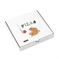 Boîtes à pizza en carton ondulé personnalisées en gros, 12, 16, 18 pouces, en papier kraft, matériaux recyclés, jetables, imperméables, impression de logo, prix bas