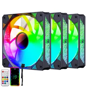 Muñeco de nieve, precio de fábrica, ventilador de caja RGB, ventilador silencioso para PC, ventilador silencioso RGB de 120mm para ordenador Pc