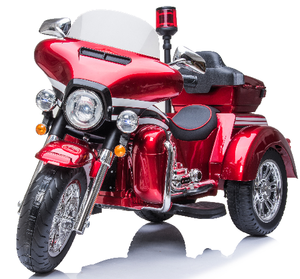 Tricycle Électrique pour Enfants, <span class=keywords><strong>Moto</strong></span> de Simulation de <span class=keywords><strong>Police</strong></span> à 3 Roues avec Feux d'Avertissement - Product Image 4