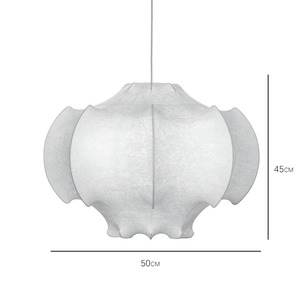 Lámpara de Araña de Seda de Diseño Italiano, Estilo Nórdico Moderno Minimalista, Lámparas Colgantes Elegantes y Acogedoras para Sala de Estar, Dormitorio y Comedor - Product Image 4