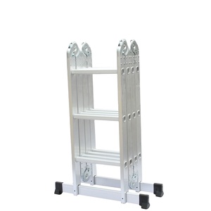 <span class=keywords><strong>Escalera</strong></span> multiusos plegable 4*<span class=keywords><strong>3</strong></span> profesional Industrial duradera fuerte <span class=keywords><strong>de</strong></span> bajo <span class=keywords><strong>precio</strong></span> con pequeña <span class=keywords><strong>escalera</strong></span> <span class=keywords><strong>de</strong></span> <span class=keywords><strong>aluminio</strong></span> con bisagra - Product Image 1