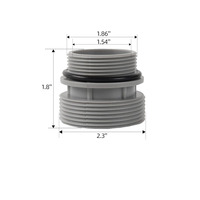Kit d'adaptation de piscine personnalisé de 40 mm à 1,5 pouce - pour pompes et filtres Intex Bestway, accessoires de piscine Intex
