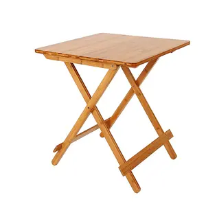 2024 più popolare tavolo da tè pieghevole in legno di bambù tavolino da caffè cinese