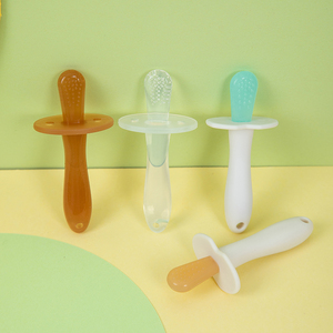Venta al por mayor OEM bebé Gel dental de silicona palo de molienda de dientes de bebé juguete de calidad alimentaria comodidad juguete productos maternos y para bebés - Product Image 3