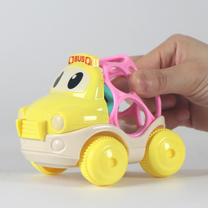 <span class=keywords><strong>Bonitos</strong></span> de <span class=keywords><strong>dibujos</strong></span> animados suave juguete de goma apaciguar mano de fricción de plástico bebé campana de coche sonajero juguete - Product Image 2