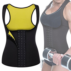 Kadınlar sıcak ter vücut şekillendirici zayıflama neopren gömlek yelek termo Yoga Sauna Fat Burner bel şekillendirici eğitmen <span class=keywords><strong>Cincher</strong></span>