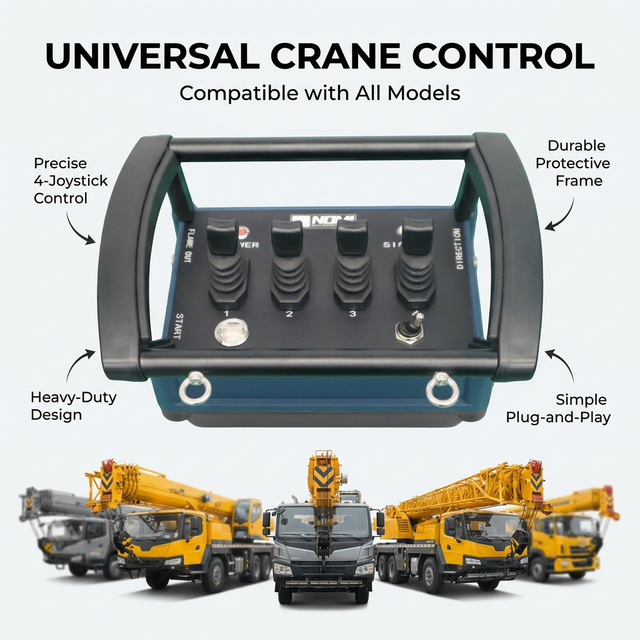 Industrial Wireless Hydraulic Proportional Remote for Cranes, Precise Control for Lifting & Luffing Movements