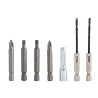Perceuse-visseuse électrique multifonction transfrontalière FixCraft, kit d'outils avec mallette rigide, en acier à haute teneur en carbone, rechargeable au lithium pour
