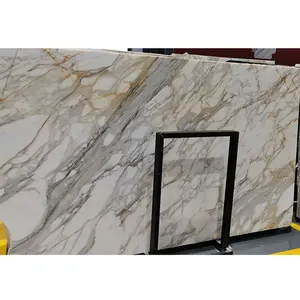 Natural Calcutta Gold Marble <strong>Slab</strong> White with Gold Veins Italy Calacatta Gold Marble <strong>Slab</strong> - Product Image 3