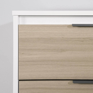 Cómoda Moderna Nórdica para Dormitorio <span class=keywords><strong>Infantil</strong></span>, de Roble Blanco, con 5 Cajones y Gran Espacio de Almacenamiento - Product Image 2