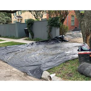 Plastic Sheeting Roll 4 Mil 20x100 Black For Painting <b>Tarp</b> Mulch Weed Barrier Concrete Moisture Vapor - Product Image 6