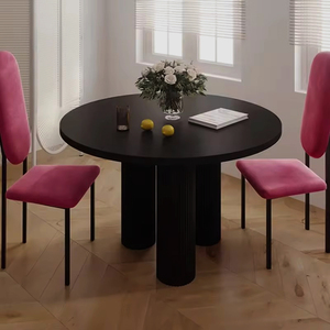 Bàn đá kiểu kem gia đình nhỏ bàn đàm phán Vòng tròn đơn giản hiện đại - Product Image 4