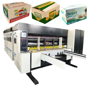 Flexographic Carton Box Printing Machine Pizza Boxs Corrugated Paper Cardboard Box Flexo Printer Making Machine