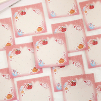 100 Lembar Sticky Notes Per Paket Seri Kenangan Masa Kecil Dekorasi Jurnal DIY yang Lucu dan Bahan Latar Belakang Kolase