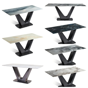 <span class=keywords><strong>Table</strong></span> à <span class=keywords><strong>manger</strong></span> moderne personnalisable avec chemin <span class=keywords><strong>de</strong></span> vaisselle Transformateur extérieur Tréteau pour atelier <span class=keywords><strong>Billard</strong></span> Utilisation pour meubles <span class=keywords><strong>de</strong></span> maison - Product Image 1