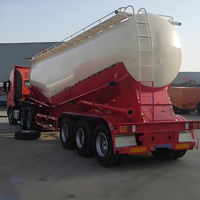 Semi-remorque citerne à bas prix, 3 essieux, 30/35/40/45 m³ pour le transport de ciment/cendres volantes/farine/poudre