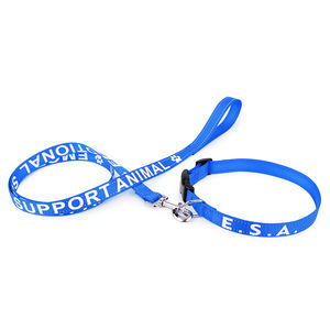Ensemble de collier et de laisse pour chien en Nylon réfléchissant réglable avec Animal de soutien émotionnel (ESA) Offre Spéciale - Product Image 2