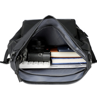 Sac à dos pour ordinateur portable moderne et décontracté, personnalisable, avec fermeture à enroulement, disposition de rangement polyvalente, idéal pour le travail et les courts voyages